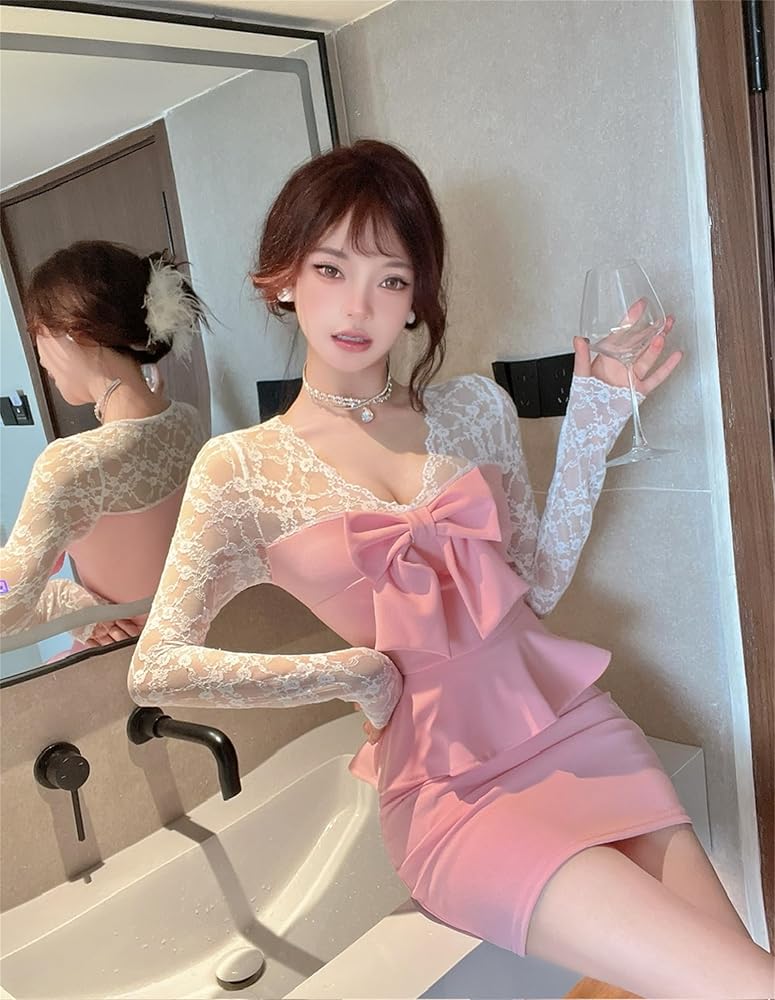 Amazon | [ZHOUSRG] ワンピース レディース ミニ丈